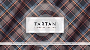 Seamless Tartan Pattern. Traditional Scottish Texture. Fashionable fabric. Textile Background