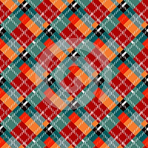 Seamless tartan plaid pattern. fabric pattern. Checkered texture for clothing fabric prints, web design, home textile