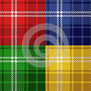 Seamless tartans set