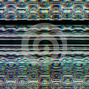 Seamless techno glitch RGB computer monitor noise