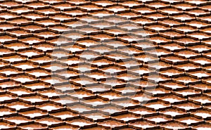 Seamless terracota roof tile photo
