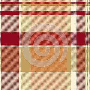 Seamless textile background of texture tartan plaid with a fabric check vector pattern