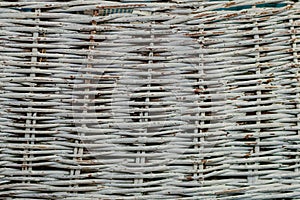 Seamless texture of basket surface. Pattern background. Wooden Vine Wicker straw Basket. handcraft weave texture natural wicker,