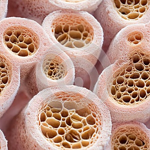 seamless texture of biological tissue under microscope