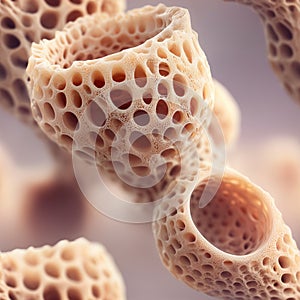 seamless texture of biological tissue under microscope