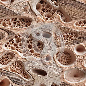 seamless texture of biological tissue under microscope,