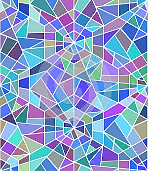 Seamless texture with a broken stained glass.