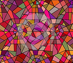 Seamless texture with a broken stained glass