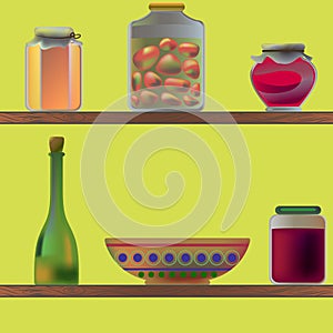 Seamless texture of canned preparations