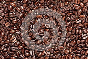 Seamless texture of coffee photo