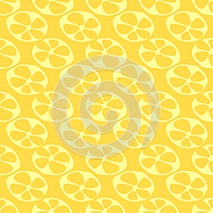 Seamless texture. Decorative background design with citrus summer fruits. Colorful vector pattern for textile, stationery,