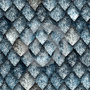 Seamless texture of dragon scales, reptile skin