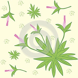 Seamless texture of forest geranium