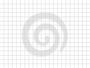 Seamless texture of graph paper, grid line paper sheet, gray straight lines on white background, Illustration business office