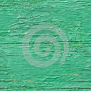 Seamless texture of green painted wooden boards