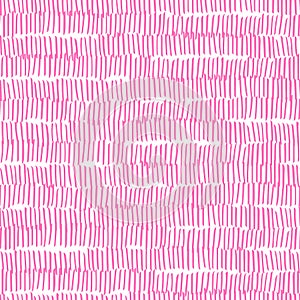 Seamless texture hand drawn black strokes. Repeating vector background abstract pink pattern texture. Repeat tile brush stroke