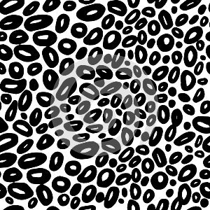 Seamless texture leopard gipard, animal skin black and white