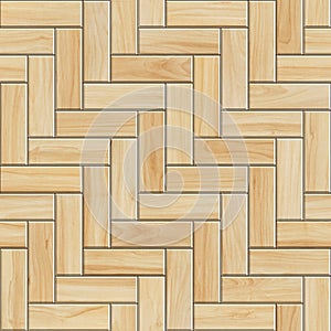 Seamless texture of light wooden parquet. High resolution pattern of herringbone wood