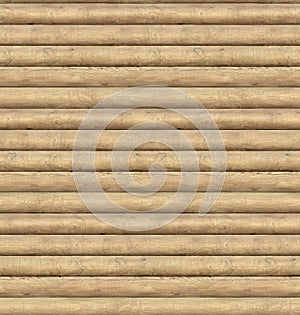 Seamless Texture of Log Home Wood Wall - Tileable
