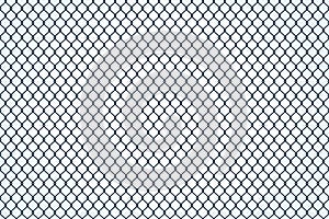 Seamless texture of metal mesh. Barbed fence prison barrier