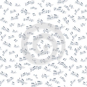 Seamless texture with musical note