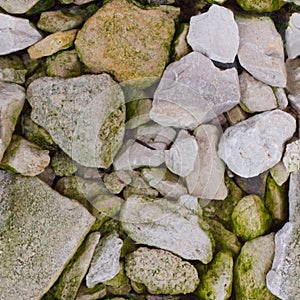 Seamless texture of old broken stones