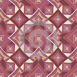Seamless texture, pattern. Abstract geometric pattern on a square background - colored diamonds.