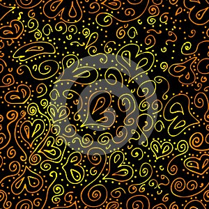 Seamless texture patterns of hearts