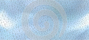 Seamless texture of raindrops on window against a cloudy sky