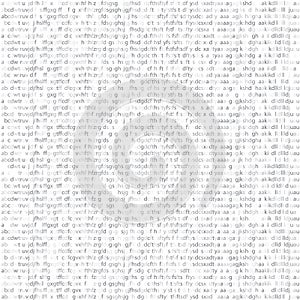 Seamless texture. Random letters, symbols computer code. Binary Code, Algorithm binary, data code. Vector illustration