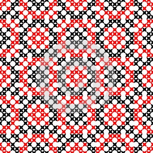 Seamless texture with red and black abstract patterns