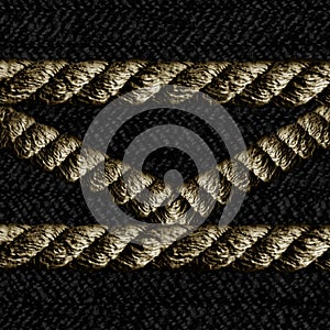 Seamless texture of rope pattern with cloth