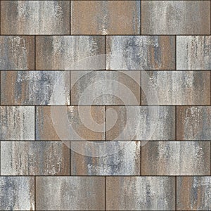 SEAMLESS TEXTURE OF RUSTIC CONCRETE FLOOR TEXTURE WITH WEATHERED PATTERN - Useful for rendering - Aged concrete