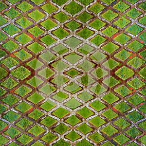 Seamless texture of rusty armor floor plate