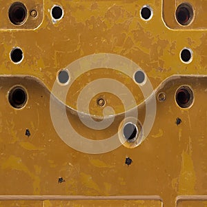 Seamless texture of rusty desert vehicle armor