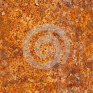 Seamless texture of rusty metal surface. Grunge photographic pat