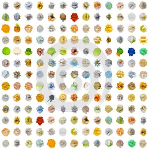 Seamless texture - set of abstract substances