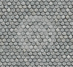 Seamless Texture of Slate Tiles Roofing