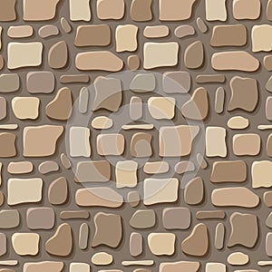 Seamless texture of stone wall.