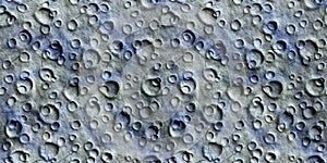 Seamless Texture surface of the moon landscape background, grey