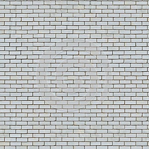 Seamless Texture of White Brick Wall.