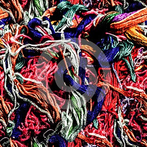 Seamless texture of yarn material