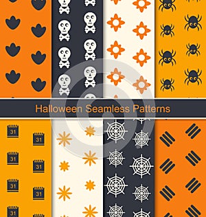 Seamless Textures for Happy Halloween