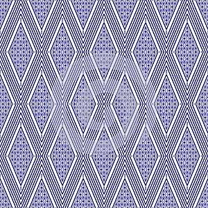 Seamless Thai pattern, blue and white modern shape for design, porcelain, ceramic tile, texture, wall, paper and fabric, vector