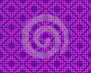 Seamless Thai weave pattern in geometric style