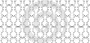 Seamless thin line curly pattern, screen print linear texture, monochrome texture of curved lines