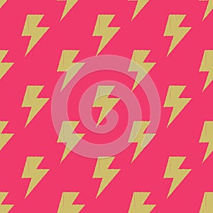 Seamless thunder symbol background