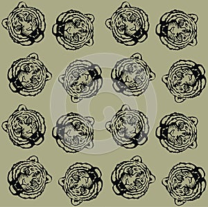 Seamless tiger pattern