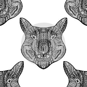 Seamless Tiger pattern