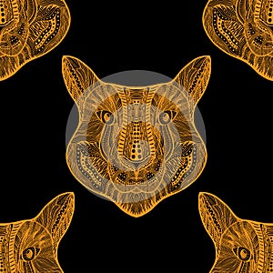 Seamless Tiger pattern